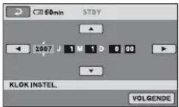 SONY DCRSR3190E - Stap 3: De stroom inschakelen en de datum en tijd instellen - 4