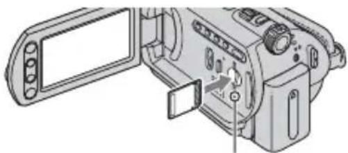 SONY DCRSR3190E - ■ Een "Memory Stick Duo" plaatsen/uitwerpen - 1