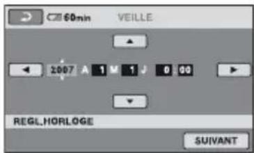 SONY DCRSR3190E - Etape 3 : Mise sous tension et réglage de la date et de l'heure - 2