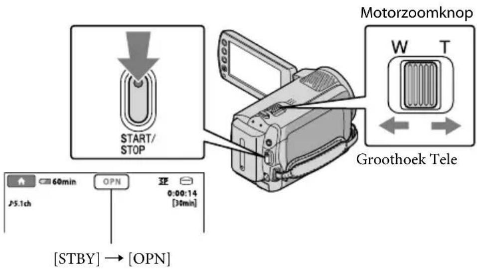 SONY DCRSR47S - Druk op START/STOP om te beginnen met opnemen. - 1