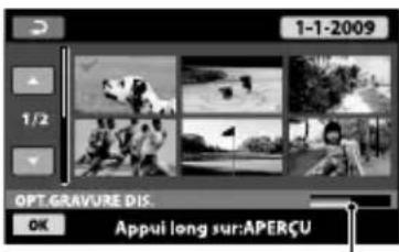 SONY DCRSR47S - Création d'un disque avec les images sélectionnées - 2