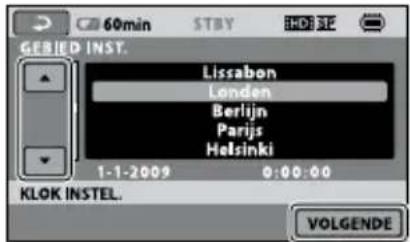 SONY HDRCX105ES - Stap 2: de stroom inschakelen en de datum en杆菌 instellen - 3