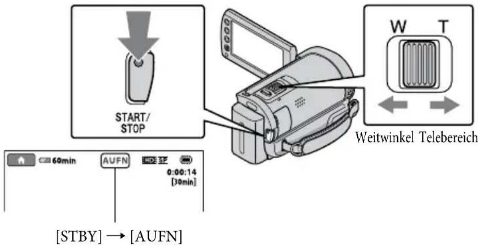 SONY HDRCX105ES - Starten Sie mit START/STOP die Aufnahme. - 1