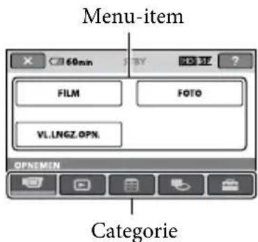 SONY HDRCX105ES - Het IOME MENU gebruiken - 2