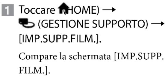 SONY HDRCX105ES - Selezione del supporto di registrazione per i filmati - 1