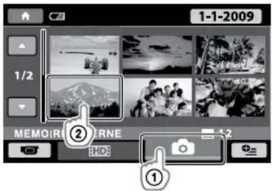 SONY HDRCX105ES - Lecture de photos - 1