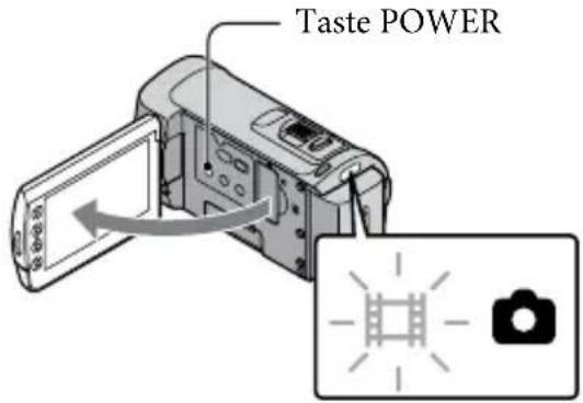SONY HDRCX105ES - Schritt 2: Einschalten des Geräts und Einstellen des Datum und der Uhrzeit - 1