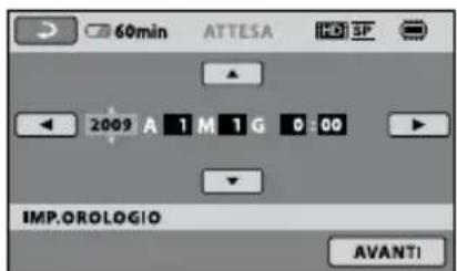 SONY HDRCX105ES - Punto 2: Accensione dell'apparecchio e impostazione della data e dell'ora - 6