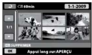 SONY HDRCX105ES - Suppression de films ou de photos - 1