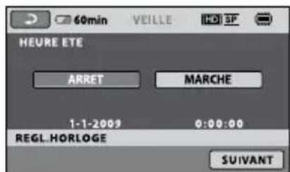 SONY HDRCX105ES - Etape 2 : Mise sous tension et réglage de la date et de l'heure - 4