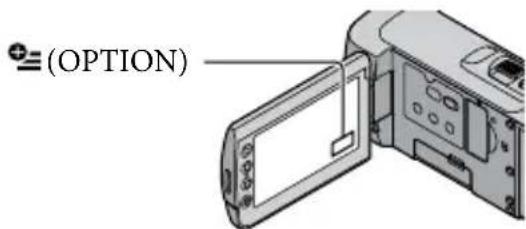 SONY HDRCX105ES - Utilisation du OPTION MENU - 1