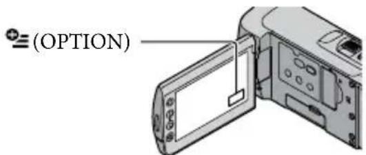 SONY HDRCX105ES - Das OPTION MENU - 1