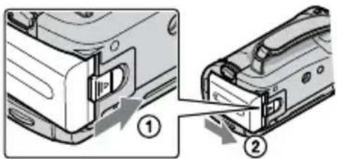 SONY HDRCX105ES - De accu verwijderen - 1