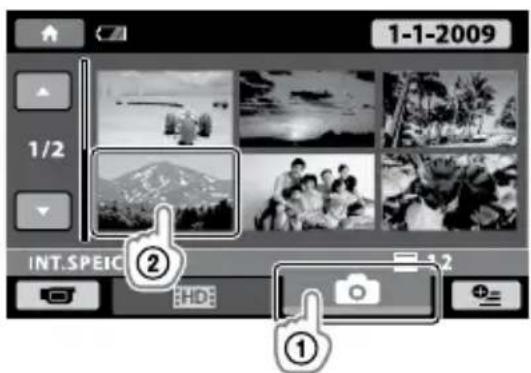 SONY HDRCX105ES - Anzeigen von Fotos - 1