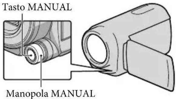 SONY HDRCX550VEB - Regolazione manuale di messa a fuoco, e casi via (manopola MANUAL) - 1