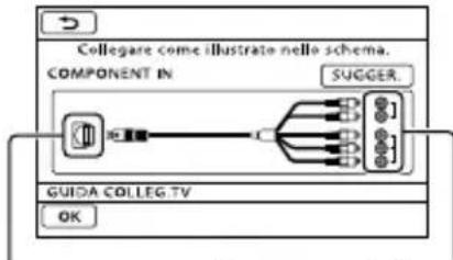 SONY HDRCX550VEB - Collegamento a un tevisore mediente [GUIDA COLLEG.TV] - 1