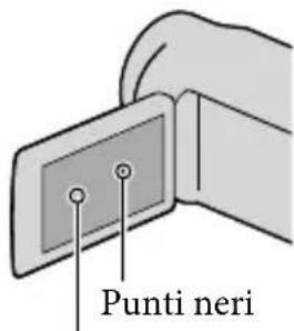 SONY HDRCX550VEB - Voci di menu, pannello LCD, mirino e obiettivo - 1