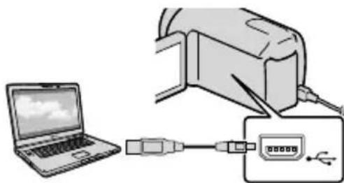 SONY HDRCX550VEB - Accendere il computer e inserire un disco vergine nell'unità DVD. - 1