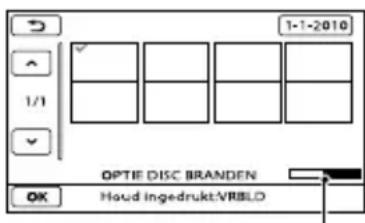 SONY HDRCX550VEB - Een disc aanpassen met OPTIE DISC BRAND. - 1