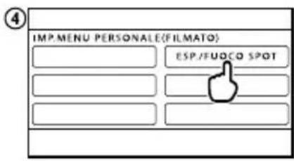 SONY HDRCX550VEB - Uso di MENU PERSONALE - 4
