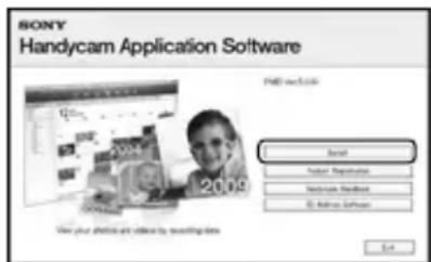 SONY HDRCX550VEB - Cliquez sur [Installation]. - 1