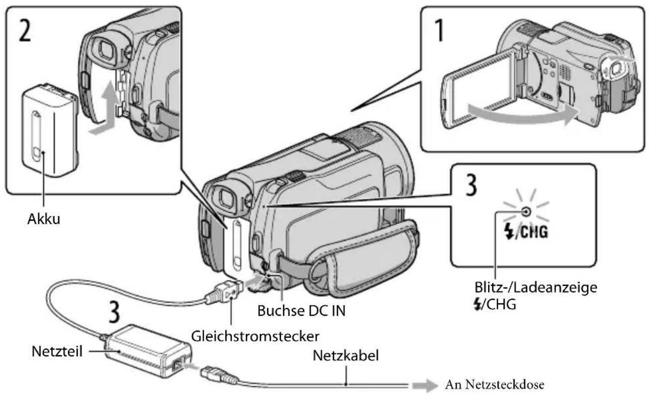 SONY HDRCX550VEB - Schritt 1: Laden des Akkus - 2