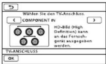 SONY HDRCX550VEB - Anschlieben an ein Fernsehgerät mithilfe von [TV-ANSCHLUSS] - 1