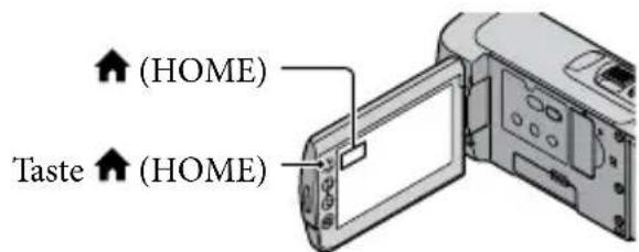 SONY HDRCX105EB - Das HOME MENU - 1