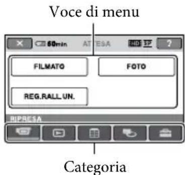 SONY HDRCX105EB - Uso dell'HOME MENU - 2
