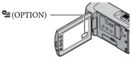 SONY HDRCX105EB - Das OPTION MENU - 1