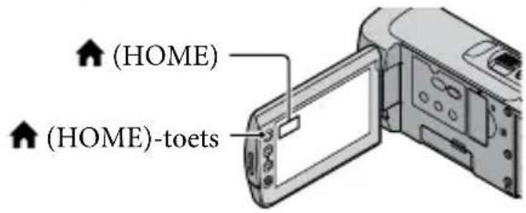 SONY HDRCX105EB - Het ⏻ HOME MENU gebruiken - 1