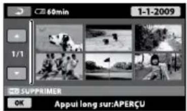 SONY HDRCX105EB - Suppression de films ou de photos - 1