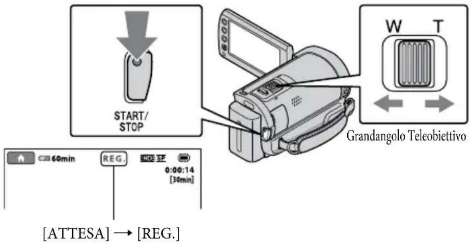 SONY HDRCX105EB - Premere START/STOP per avviare la registrazione. - 1