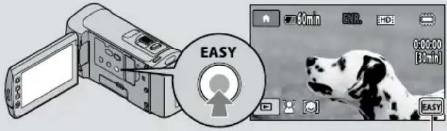 SONY HDRCX105EB - Enregistrement et lecture faciles de films et de photos (mode Easy Handycam) - 1