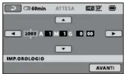 SONY HDRCX105EB - Impostare [ORA LEGALE], data e ora, quindi toccare OK. - 3