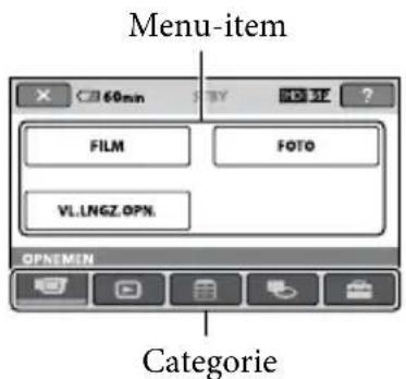 SONY HDRCX105EB - Het ⏻ HOME MENU gebruiken - 2