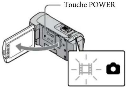 SONY HDRCX105EB - Ouvrez l'écran LCD de votre caméscope. - 1