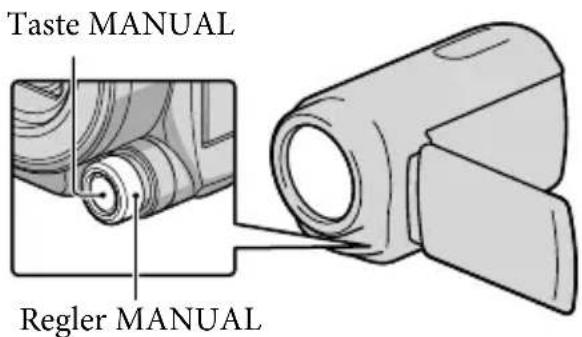 SONY HDRCR550VE - Manuelle Einstellung des Fokus usw. (Regler MANUAL) - 1
