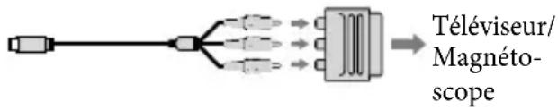 SONY HDRCR550VE - Si votre téléviseur ou votre magnétoscope est équipé d'un adaptateur 21 broches (EUROCONNECTOR) - 1