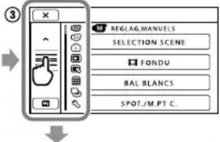 SONY HDRCR550VE - Réglage des menus - 3
