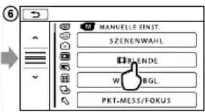 SONY HDRCR550VE - Verwendung von MEIN MENÜ - 6