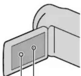 SONY HDRCR550VE - Menu-items, LCD-scherm, beeldzoeker en lens - 1