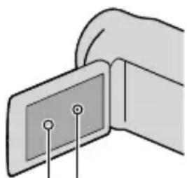 SONY HDRCR550VE - Menüoptionen, LCD-Bildschirmträger, Sucher und Objektiv - 1
