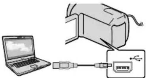 SONY HDRXR350VEB - Legen Sie die mitgelieferte CD-ROM in das Disc-Laufwerk des Computers ein. - 2