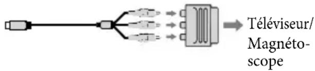 SONY HDRXR350VEB - Si votre téléviseur ou votre magnétoscope est équipé d'un adaptateur 21 broches (EUROCONNECTOR) - 1
