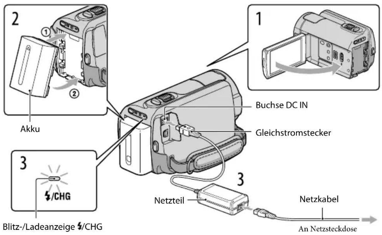 SONY HDRXR350VEB - Schritt 1: Laden des Akkus - 2