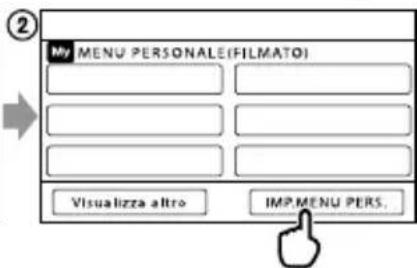 SONY HDRXR350VEB - Uso di MENU PERSONALE - 2