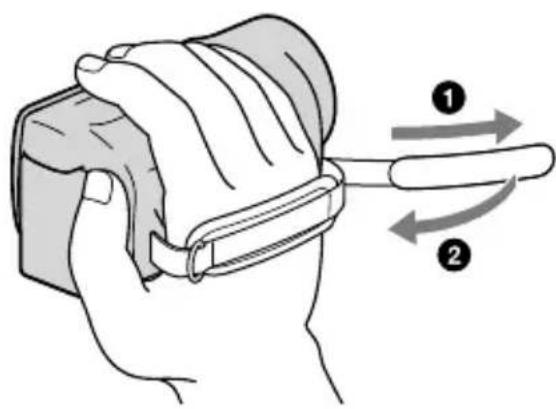 SONY HDRXR350VEB - Fixez la poignée. - 1