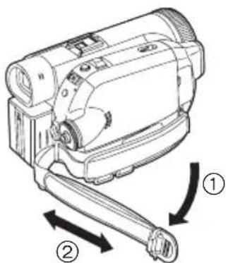 PANASONIC NVGS500B - ■ De riem gebruiken als polsriem - 1