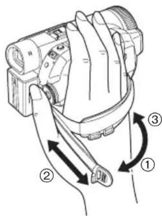 PANASONIC NVGS500B - ■ De riem gebruiken als handriem - 1